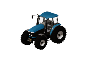 3D Building Site Machinery - Farmland Tractor