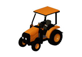 Máquinas para construção 3D - Trator agrícola