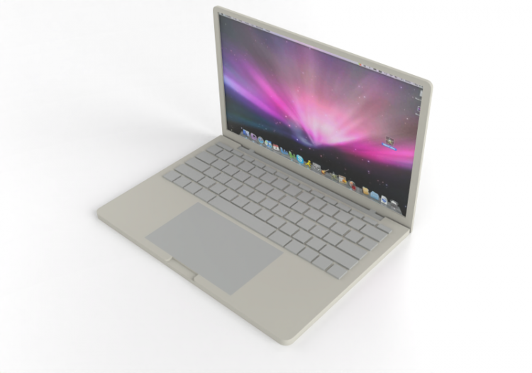 Computers and Mobile phones 3D - MacBook - ACCA software