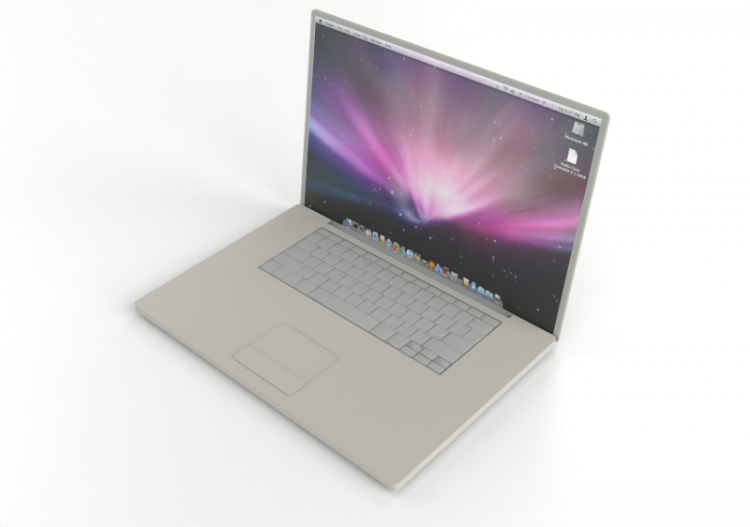 Computers and Mobile phones 3D - MacBook - ACCA software
