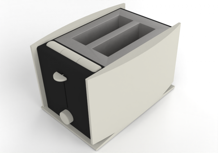3D Electrical Appliances - Automatic bread toaster - ACCA...