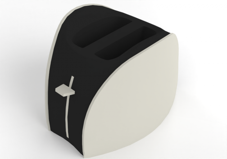 3D Electrical Appliances - Automatic bread toaster - ACCA...