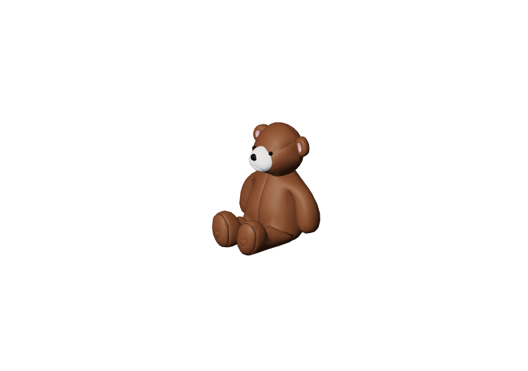 3D Spielzeug - Teddybär-Kuscheltier - ACCA software 3D Spielzeug - Teddybär-Kuscheltier - ACCA software