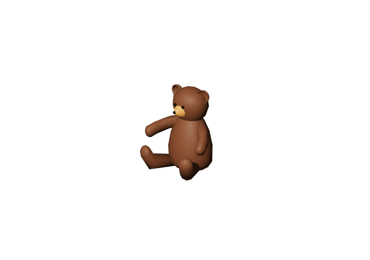 3D Spielzeug - Teddybär-Kuscheltier - ACCA software 3D Spielzeug - Teddybär-Kuscheltier - ACCA software