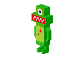 3D Spielzeug - Frosch-Figur