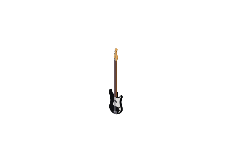 3D Musikinstrumente - Elektrischer Bass - ACCA software 3D Musikinstrumente - Elektrischer Bass - ACCA software