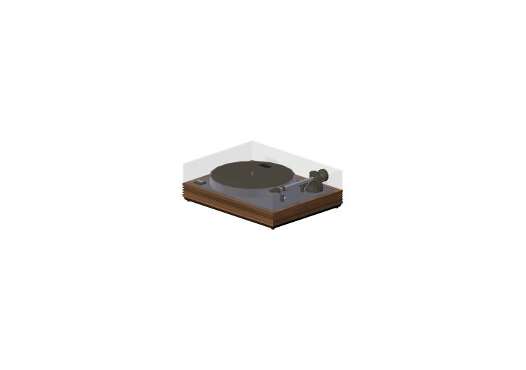 3D Musikinstrumente - Vintage-Plattenspieler - ACCA... 3D Musikinstrumente - Vintage-Plattenspieler - ACCA...