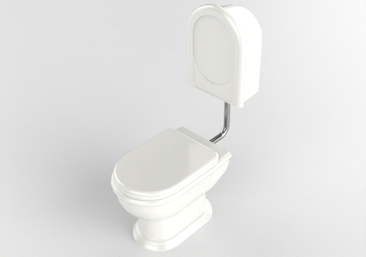 Vasos 3D - Vaso sanitário com caixa externa - Flaminia -...