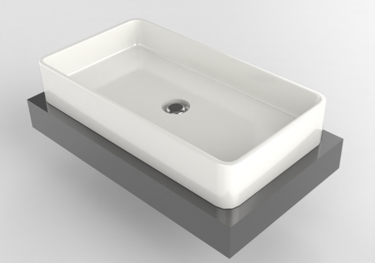 3D Waschbecken - Waschtischablage - Flaminia - F6MWL75 -...