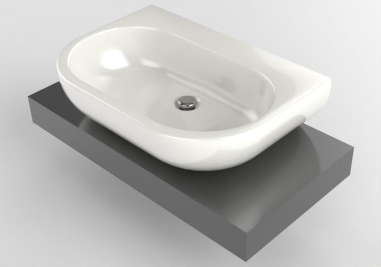 3D Waschbecken - Waschtischablage - Flaminia - F6PS72 -...
