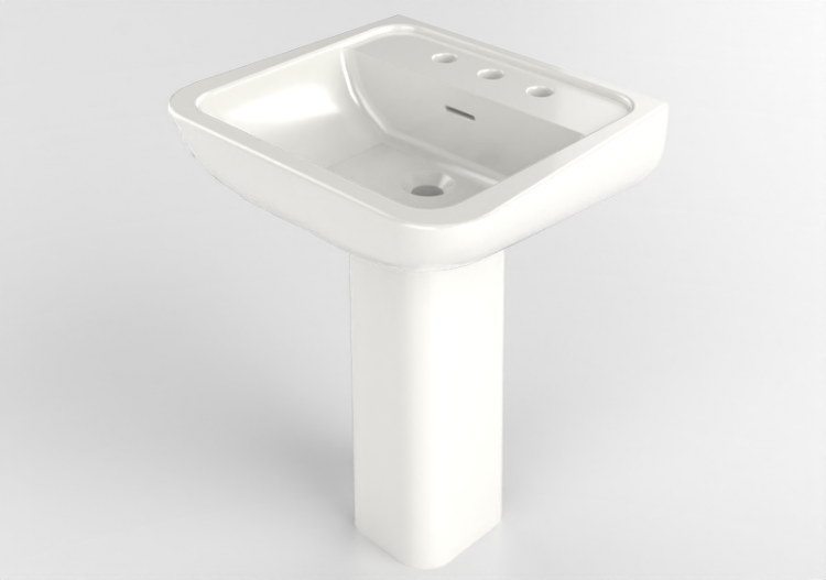 Pias 3D - Lavatório com suporte - Flaminia - CM62L+CMC -...