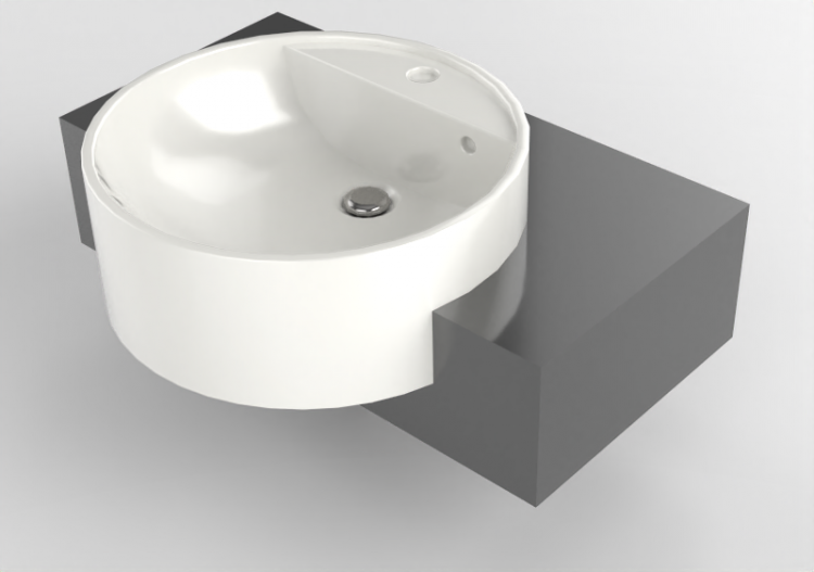 Lavabos 3D - Estante con lavabo - Flaminia - F65054 -...