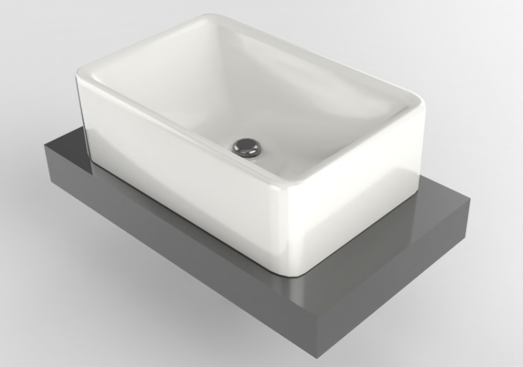 3D Sinks - Sink with support - Flaminia - F6NL62H20 -...