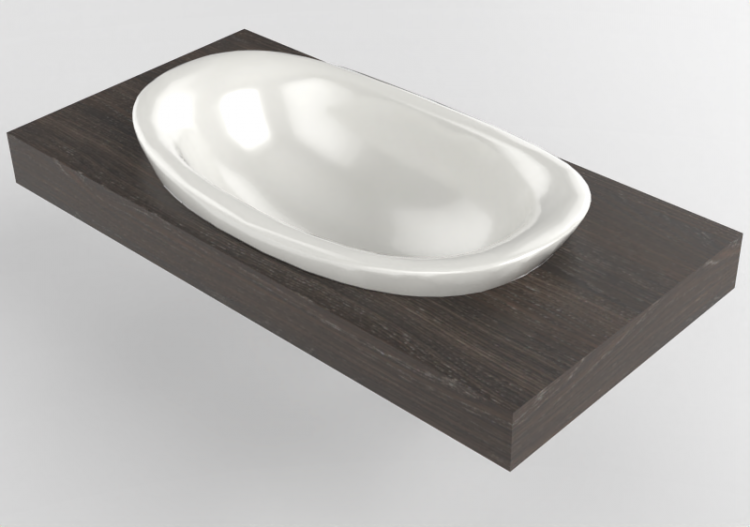 Lavabi 3D - Lavabo con supporto - Flaminia - IO90M1 - IO -...