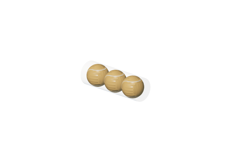 3D Spielgeräte - Rohr für Tennisbälle - ACCA software 3D Spielgeräte - Rohr für Tennisbälle - ACCA software