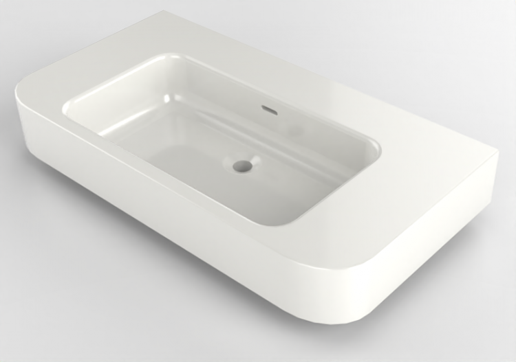 Pias 3D - Lavatório - Flaminia - MA95L - Madre - ACCA...