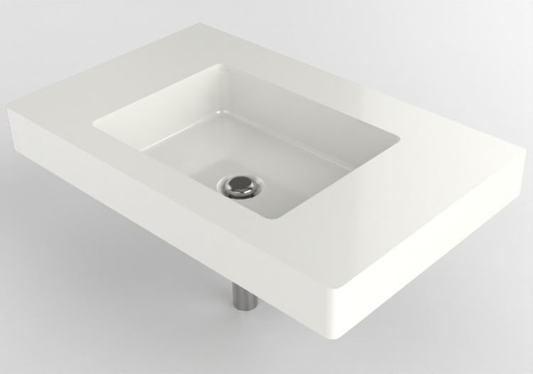 Lavabi 3D - Lavabo con supporto - Flaminia - FY48SP -...