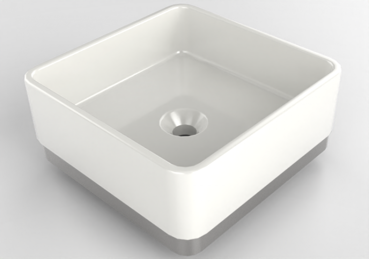 Lavabi 3D - Lavabo con supporto- Flaminia - MWL40+MWS40 -...