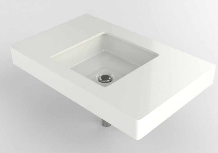 3D Sinks - Sink with support - Flaminia - FY40SP -...