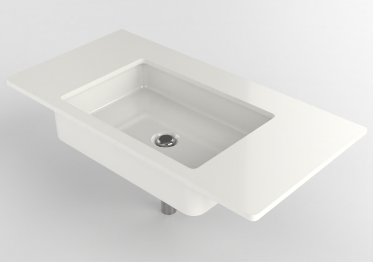 Lavabos 3D - Lavabo avec support - Flaminia - FY60PC -...