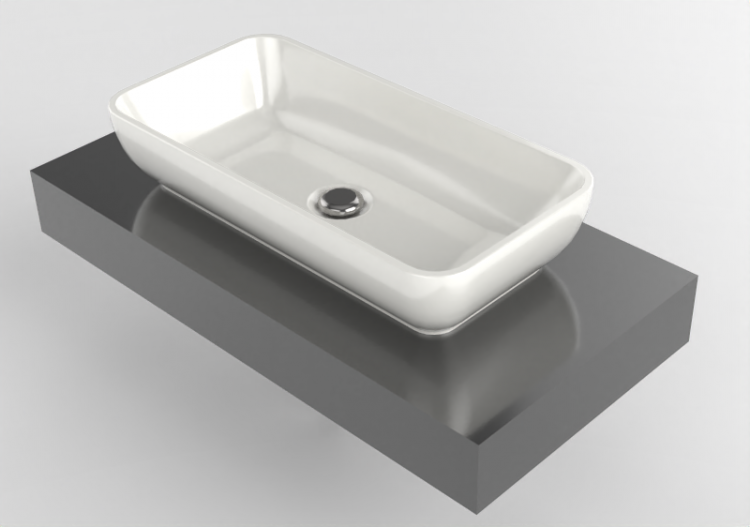 3D Sinks - Sink with support - Flaminia - F6PS60A - Forty6...