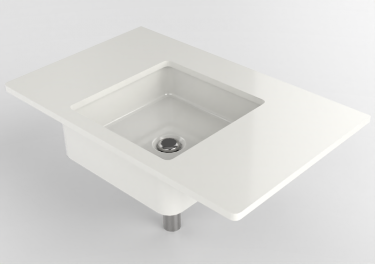 Lavabos 3D - Lavabo con soporte - Flaminia - FY40PC1 -...