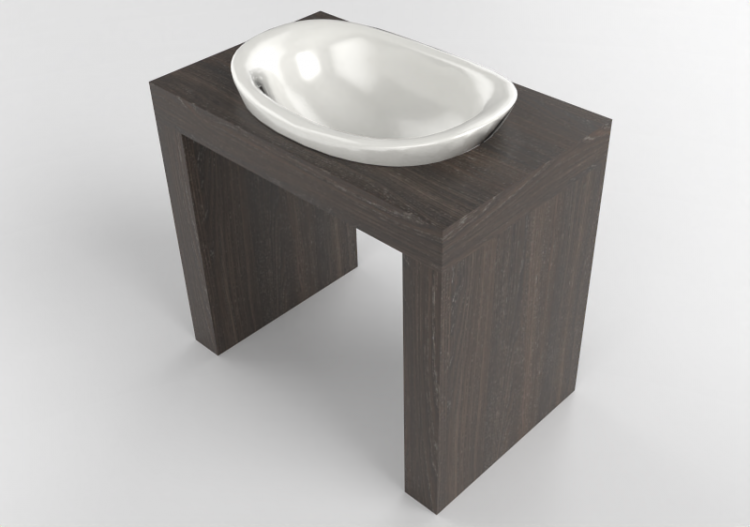 3D Sinks - Sink with support - Flaminia - IO60B1 - IO -...