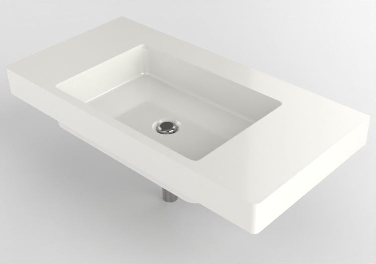 Lavabi 3D - Lavabo con supporto - Flaminia - FY60SP -...