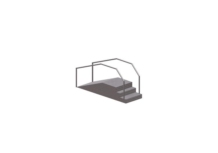 Fitness 3D - Main courante avec escalier - ACCA software Fitness 3D - Main courante avec escalier - ACCA software