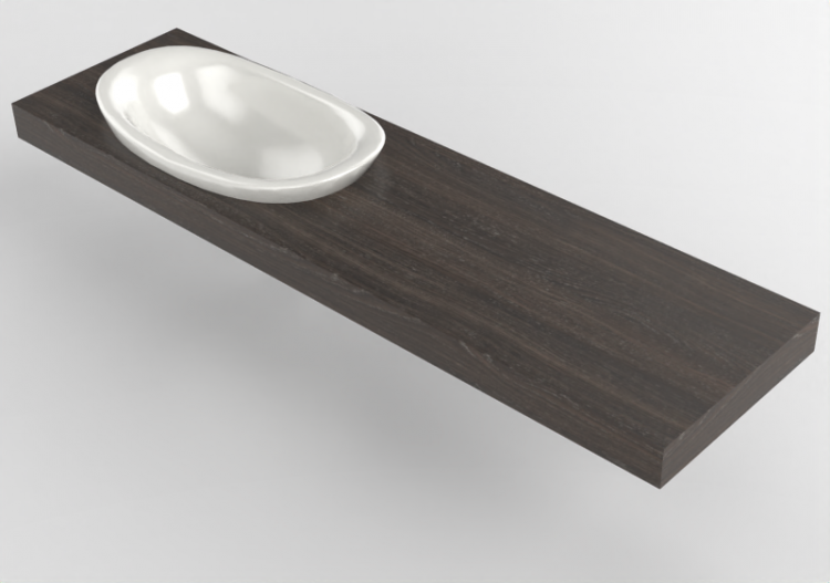 3D Waschbecken - Waschbecken mit Standsäule - Flaminia -...
