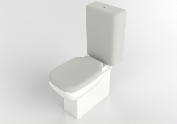 3D Vases - Monobloc WC - Flaminia - SR116+SR39 - Sprint -...