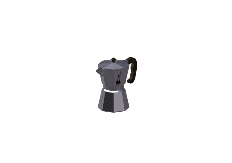 Pans and Containers 3D - Coffee Perculator - ACCA software Pans and Containers 3D - Coffee Perculator - ACCA software