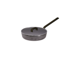 Pans and Containers 3D - Stainless steel casserole