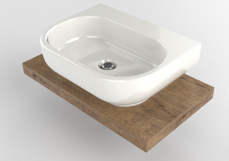 3D Sinks - Sink with Support - Flaminia - SLPS62 - Solid -...