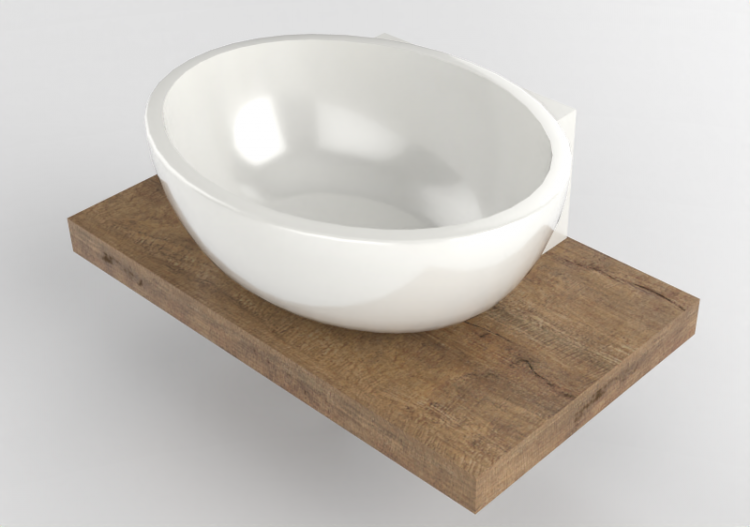 3D Sinks - Sink with Support - Flaminia - SLDP+DP482 -...