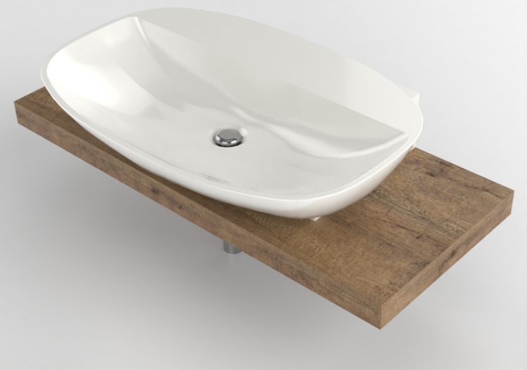 3D Waschbecken - Waschbecken mit Waschtischplatte -...