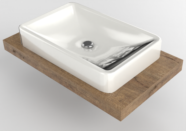 3D Sinks - Sink with Support - Flaminia - SLNL+NL62A -...