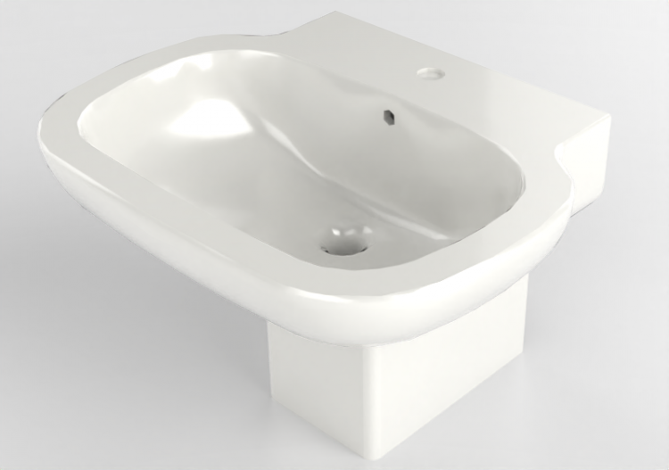 3D Sinks - Sink with Support - Flaminia - SR64L+SR50CS -...