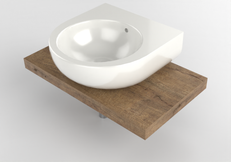 3D Sinks - Sink with Support - Flaminia - SLPS50 - Solid -...
