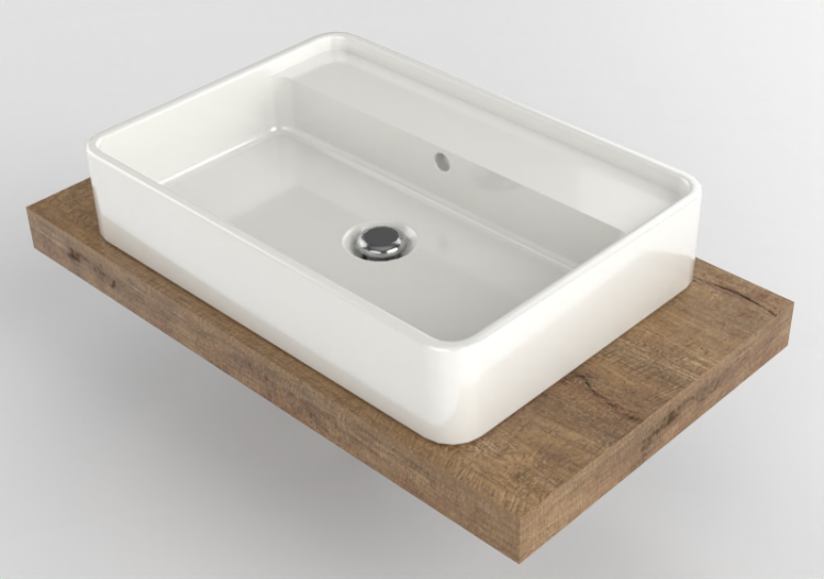 Lavabos 3D - Lavabo con soporte - Flaminia - SLMW+MW60PR -...