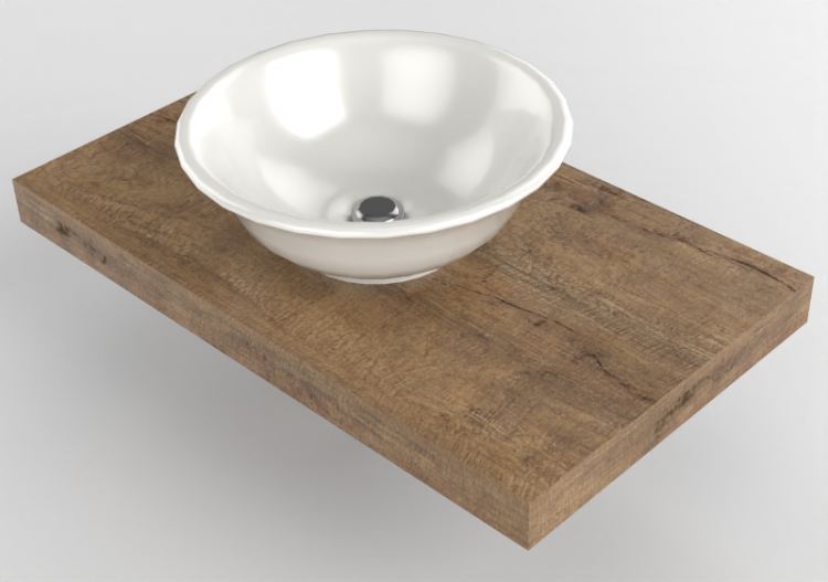 Pias 3D - Lavatório com suporte - Flaminia - SLBL+BL42L -...