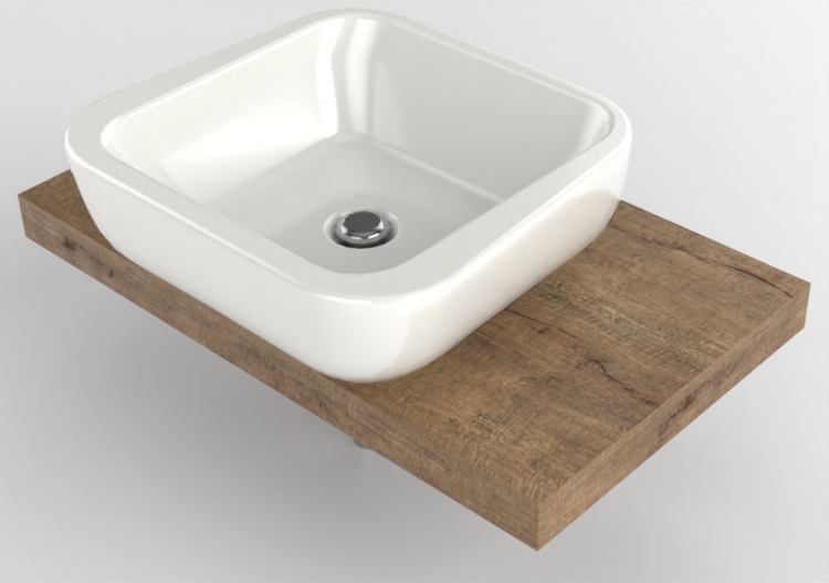 Pias 3D - Lavatório com suporte - Flaminia - SLCM51A -...