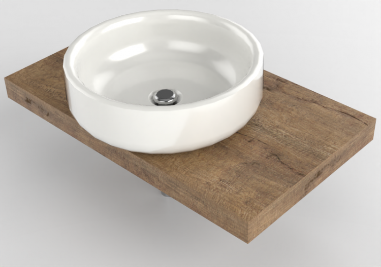 Lavabi 3D - Lavabo con supporto - Flaminia - SLBN+BN46 -...