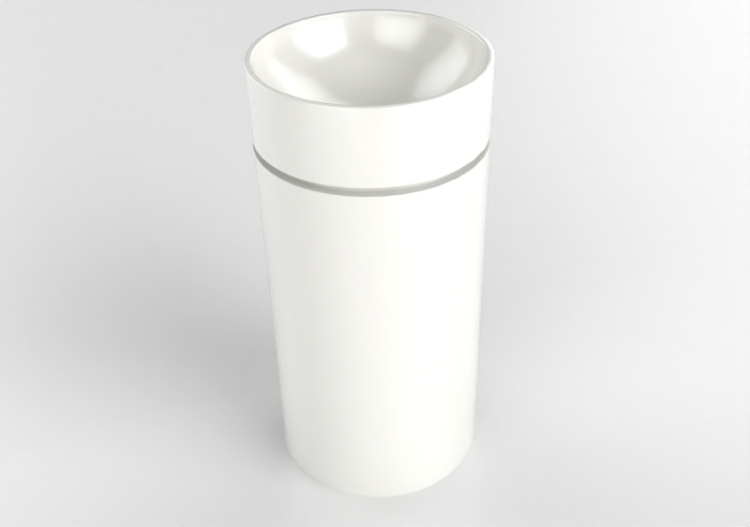 3D Waschbecken - Waschbecken mit Waschtischplatte -...