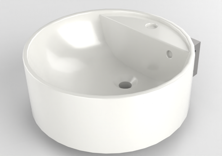 Lavabos 3D - Lavabo avec support - Flaminia - 5050S+TS0152...