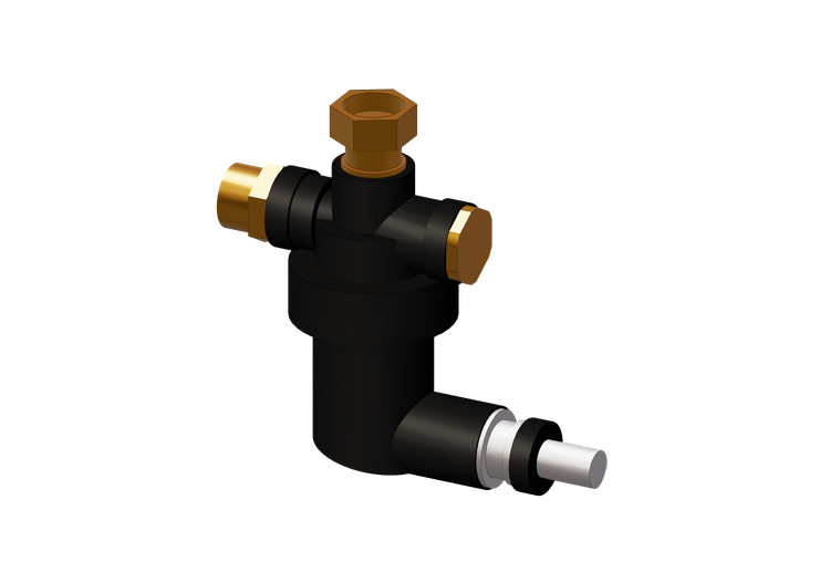 DIRTMAGMINI - Magnetentlüfter DN 20 (3/4") Bogen - Caleffi DIRTMAGMINI - Magnetentlüfter DN 20 (3/4") Bogen - Caleffi