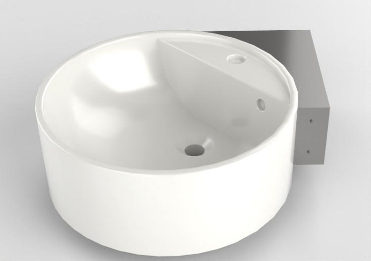 3D Sinks - Sink with Support - Flaminia - 5050-42S+TS0242 -...