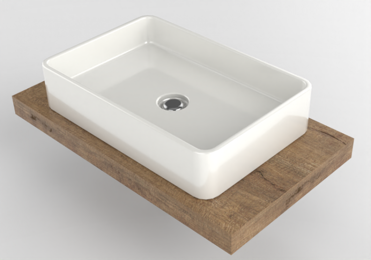 Pias 3D - Lavatório com suporte - Flaminia - SLMW+MWL60 -...