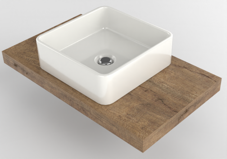 Pias 3D - Lavatório com suporte - Flaminia - SLMW+MWL40 -...