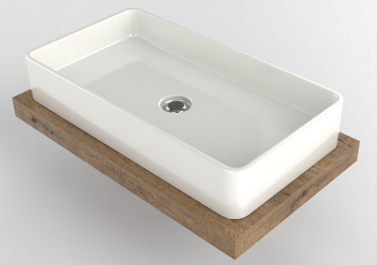 3D Sinks - Sink with Support - Flaminia - SLMW+MWL75 -...